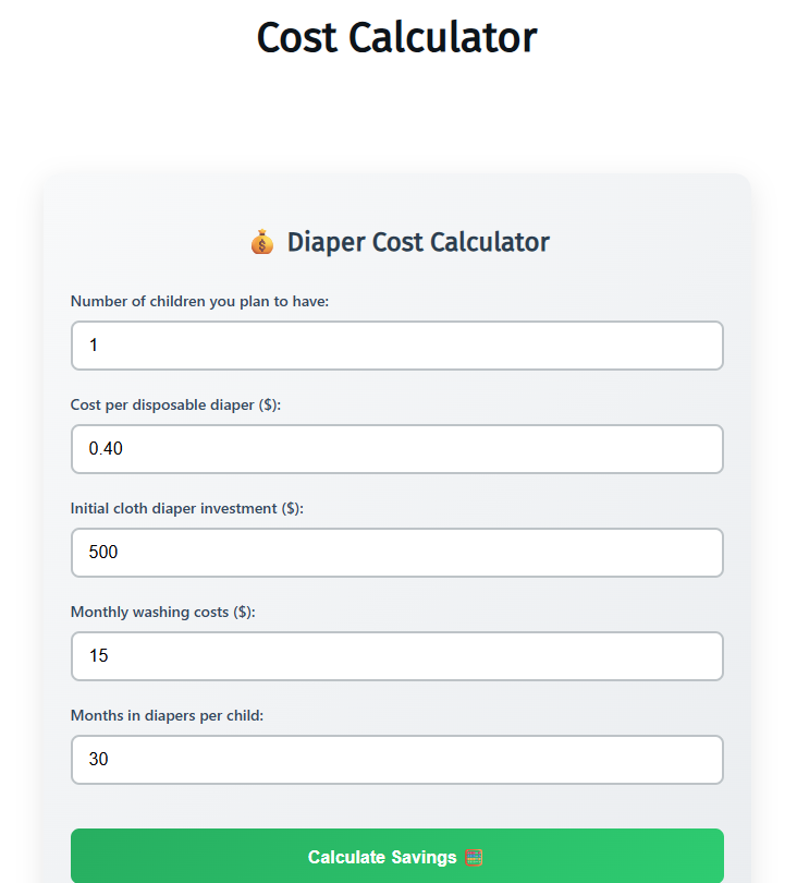 Cost Calculator